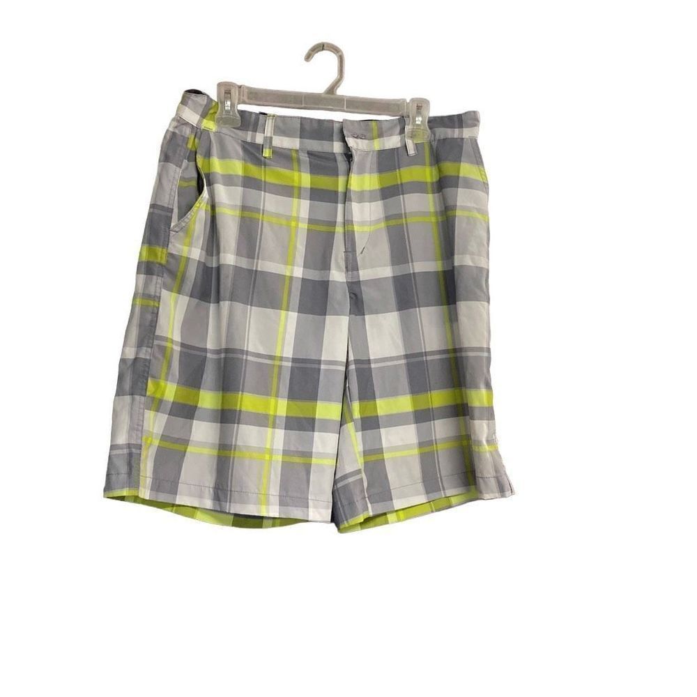 OCEAN PACIFIC Opflex 4 Way Stretch Men’s Plaid Bermuda Shorts Size 34‎